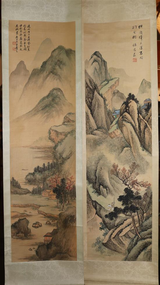 3 Chinese scrolls